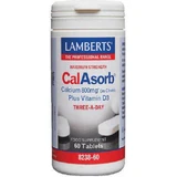 Lamberts Максимальна концентрація CalAsorb Кальцій (у вигляді цитрату) плюс вітамін D3 800 мг 60 таблеток