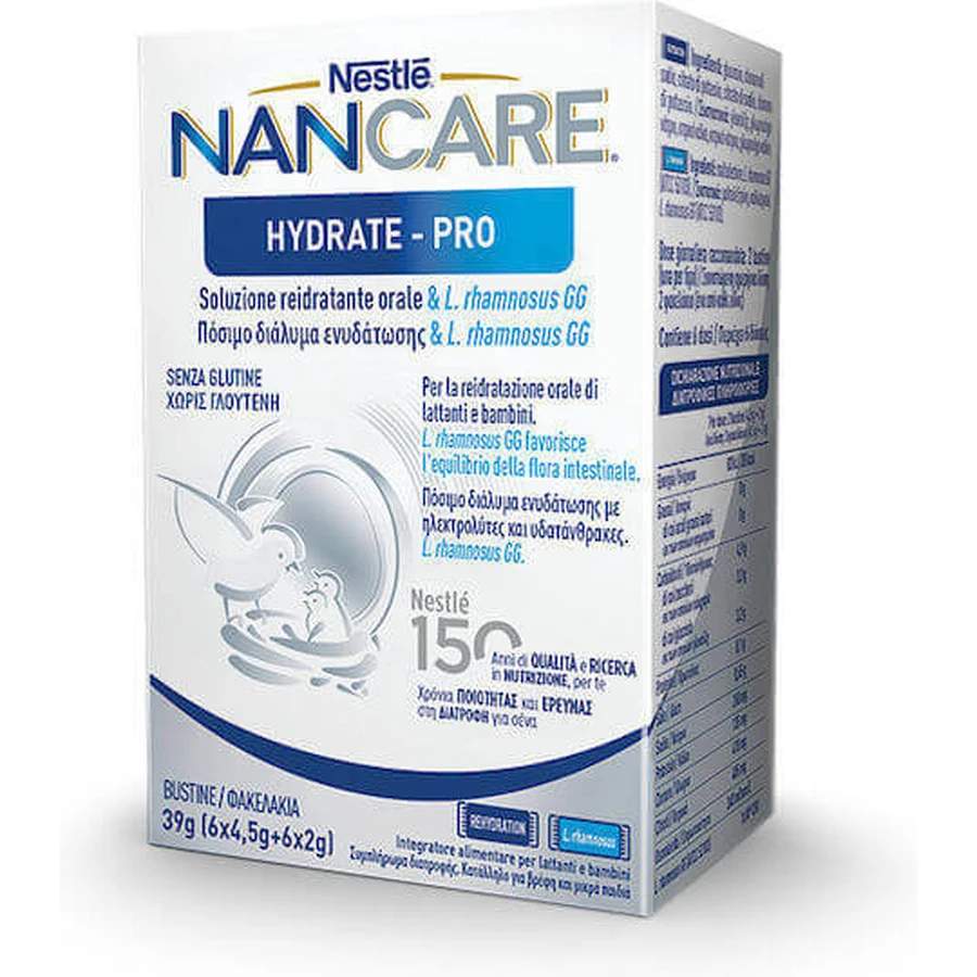 Спеціальна харчова добавка Nestle NanCare Hydrate Pro 12 пакетиків: ціни та характеристики