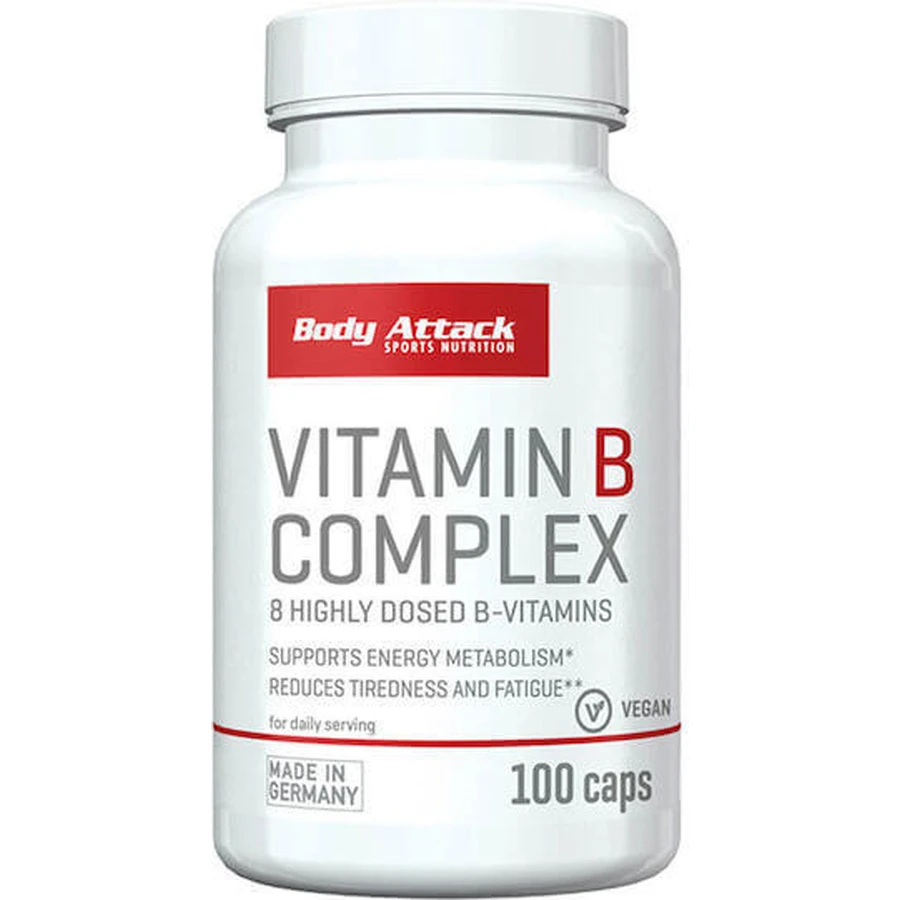 Body Attack B-Complex 8 Високодозовані вітаміни для зміцнення енергії, імунітету та нервової системи 100 капс.: ціни та характеристики