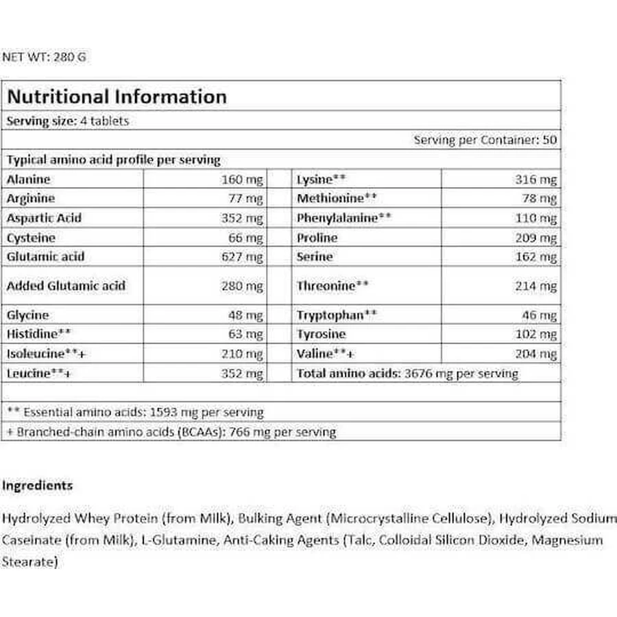 Warrior Lab Whey Amino 200 Таблетки з сироватковим протеїном: ціни та характеристики