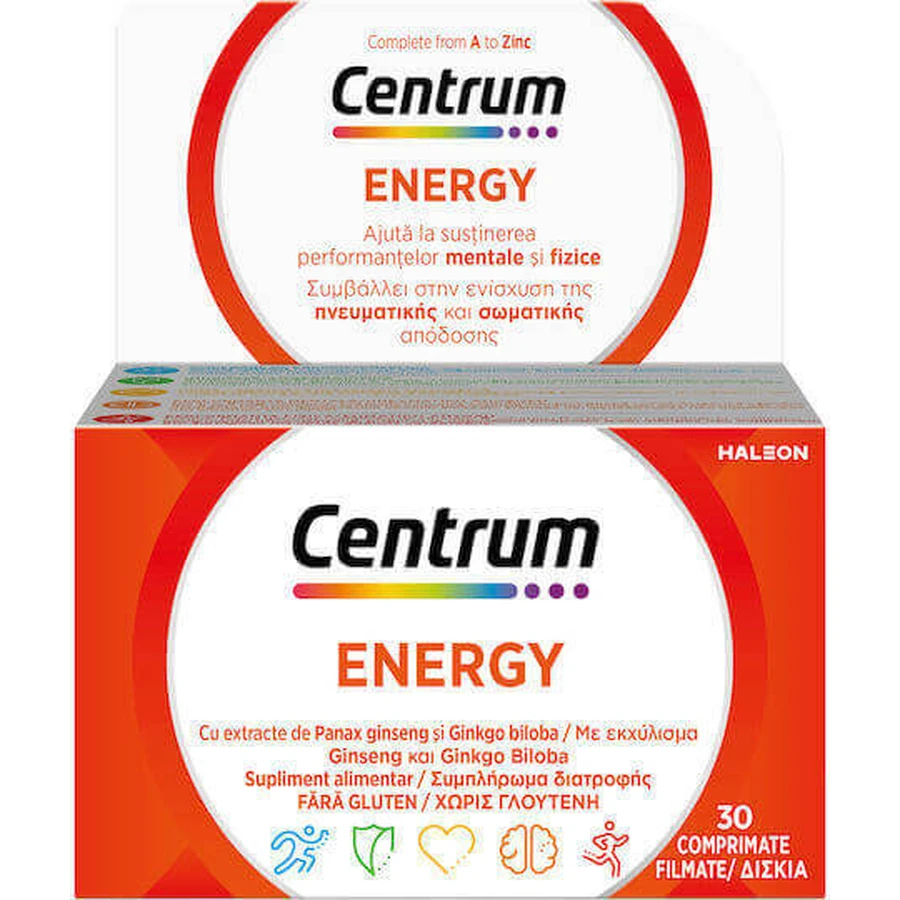Спеціальна харчова добавка Centrum Energy 30 таб.: ціни та характеристики