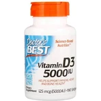 Doctor's Best Vitamin D3 Вітамін D3 для підтримки імунітету та здоров'я яєць 5000iu 180 м'яких гелів: ціни та характеристики