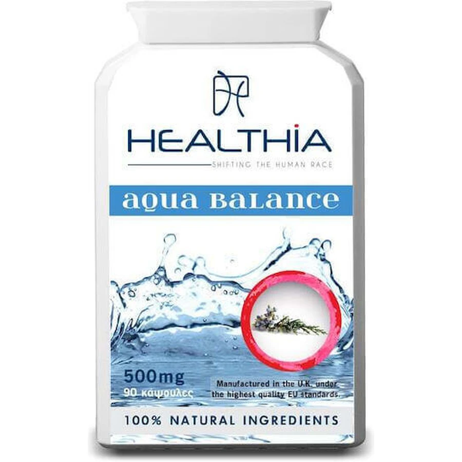 Харчова добавка Healthia Aqua Balance 500 мг Спеціальна спеціальна 90 капс.: ціни та характеристики