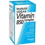 Витаминный комплекс Health Aid B50 для укрепления энергии, иммунитета и нервной системы 30 x 1 таблетка: цены и характеристики