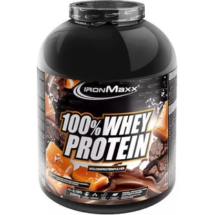 IronMaxx 100% сироватковий протеїн зі смаком темного печива та солоної карамелі 2,35 кг IronMaxx 100% сироватковий протеїн зі смаком темного печива та солоної карамелі 2,35 кг