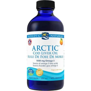 Nordic Naturals Arctic Cod Liver Oil Масло печени трески 1060 мг 237 мл Апельсин