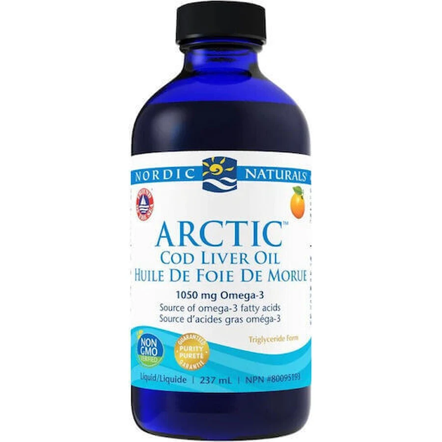 Nordic Naturals Arctic Cod Liver Oil Масло печени трески 1060 мг 237 мл Апельсин: цены и характеристики