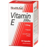 Health Aid Витамин Е для кожи и антиоксидантного действия 200iu 134mg 60 x 1 вегетарианских капсул