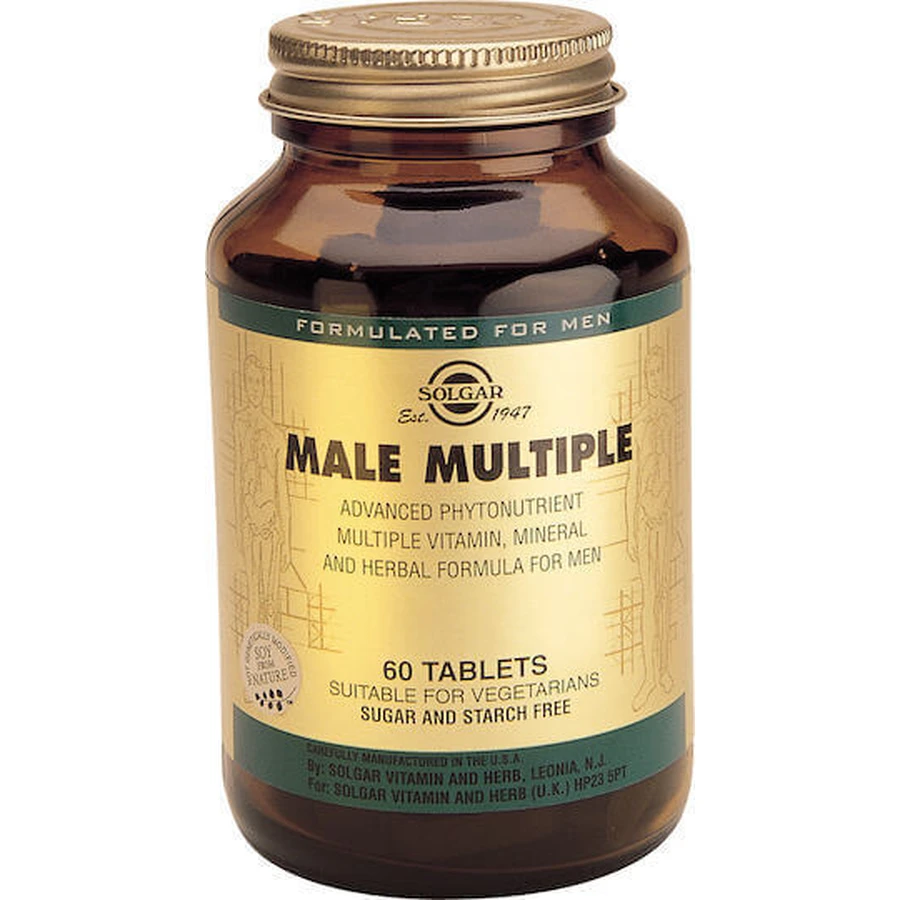 Solgar Male Multiple Advanced Phytonutrient Multivitamin for Energy 60 x 1 таблетка: цены и характеристики