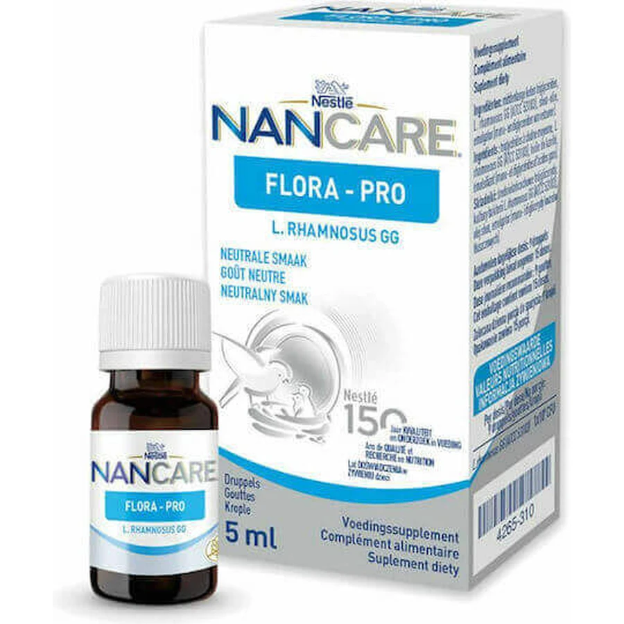 Nestle NanCare Flora Pro L. Rhaminosus GG Специальная диетическая добавка 5 мл: цены и характеристики