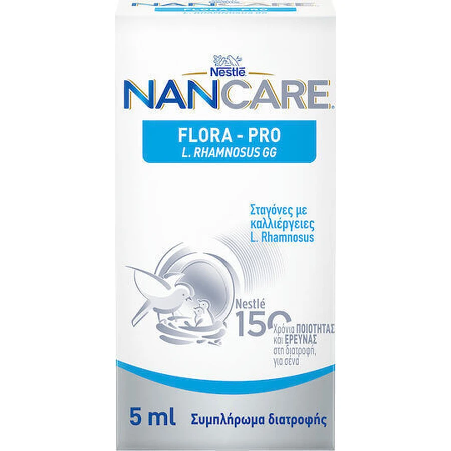 Nestle NanCare Flora Pro L. Rhaminosus GG Специальная диетическая добавка 5 мл: цены и характеристики