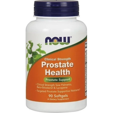 Now Foods Prostate Health Clinical Strength Клінічна сила Клінічна сила Харчова добавка Спеціальна 90 м'яких гелів: ціни та характеристики