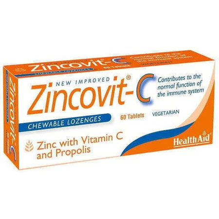 Health Aid Zincovit-C Immune System Strengthening Supplement 60 tabs: цены и характеристики