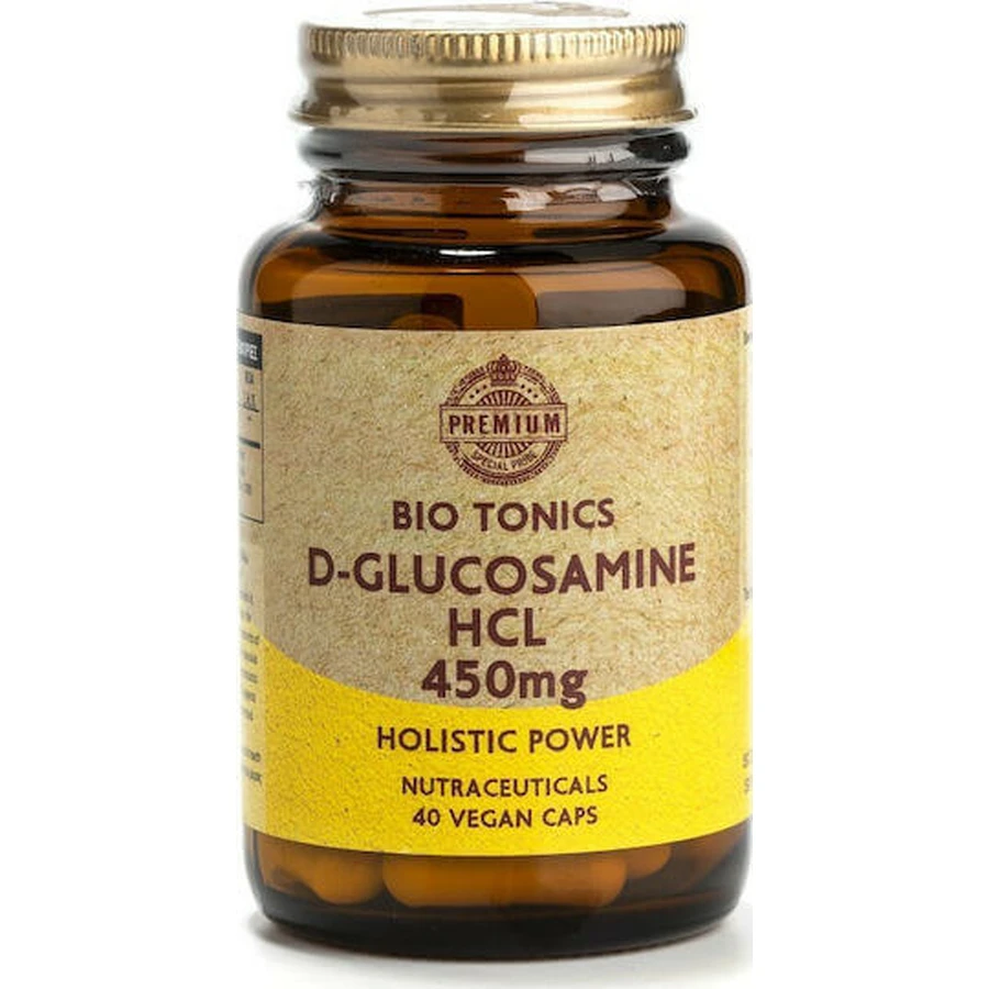 Bio Tonics Premium D-Glucosamine HCL 450 мг добавка для здоровья суставов и костей 40 капс: цены и характеристики