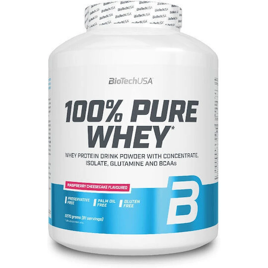 Biotech USA 100% чистый сывороточный протеин Whey Protein Whey Protein Gluten Free со вкусом малинового чизкейка 2,27 кг: цены и характеристики