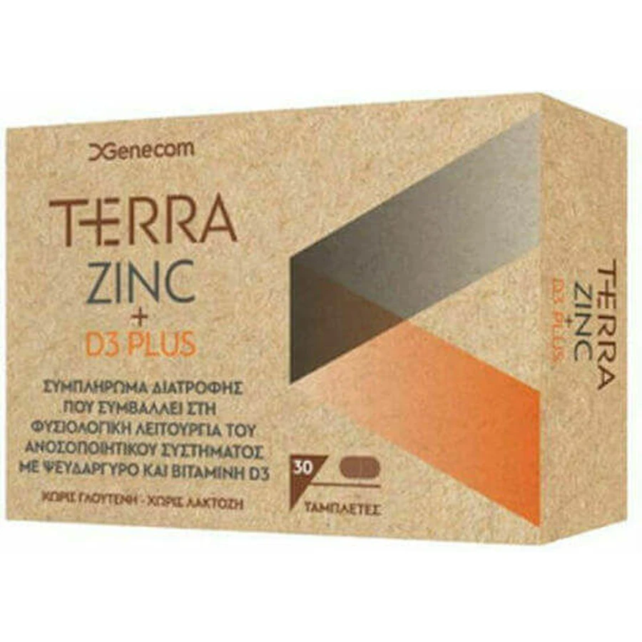 Genecom Terra Terra Цинк + D3 Plus 30 таблеток: ціни та характеристики
