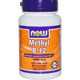 Now Foods Метил B-12 Витамин для здоровья нервной системы 5000 мкг 60 сублингвальных таблеток