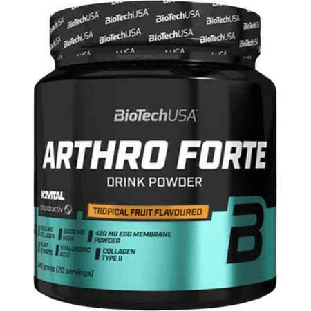 Biotech USA Arthro Forte Drink Powder Добавка для здоров'я суглобів та кісток 340г 20 порцій Тропічні фрукти: ціни та характеристики