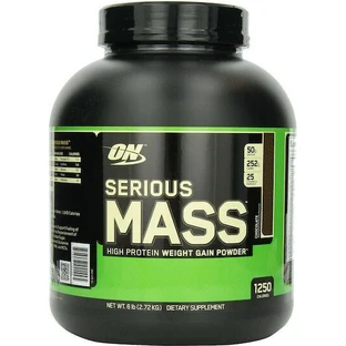 Optimum Nutrition Serious Mass сироватковий протеїн з креатином та банановим смаком 2,727 кг