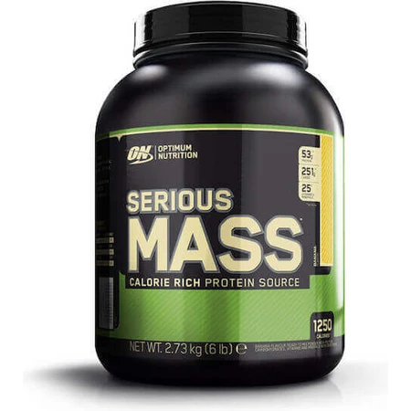 Optimum Nutrition Serious Mass сироватковий протеїн з креатином та банановим смаком 2,727 кг: ціни та характеристики