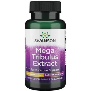 Swanson Mega Tribulus Extract 250mg Libido & Testosterone Boosting Supplement 60 caps