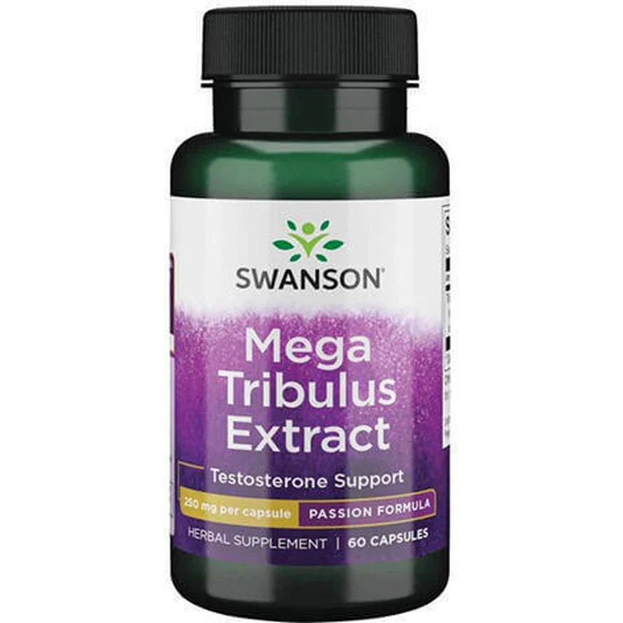 Swanson Mega Tribulus Extract 250mg Libido & Testosterone Boosting Supplement 60 caps: цены и характеристики