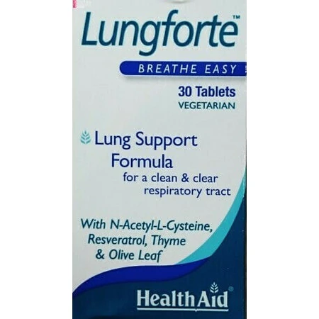 Health Aid Lungforte Breathe Easy Special Dietary Supplement 30 tabs: цены и характеристики