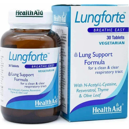 Health Aid Lungforte Breathe Easy Special Dietary Supplement 30 tabs: цены и характеристики