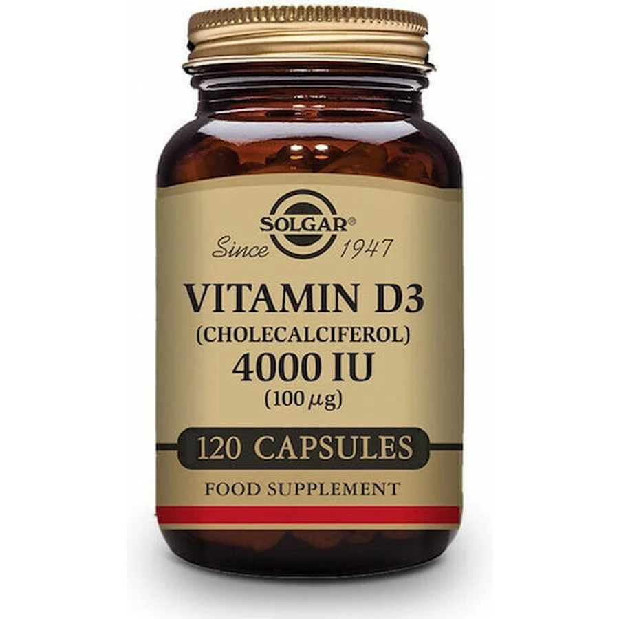 Solgar Vitamin D3 Вітамін для зміцнення імунної системи та здоров'я я яєць 4000iu 120 рослинних капсул: ціни та характеристики