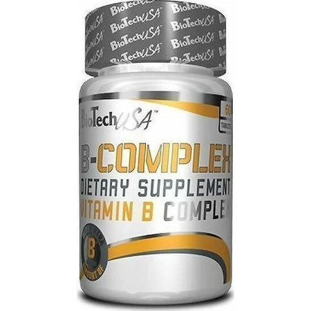 Biotech USA Vitamin B-Complex Вітамінний комплекс для зміцнення енергії, імунітету та нервової системи 60 таблеток: ціни та характеристики
