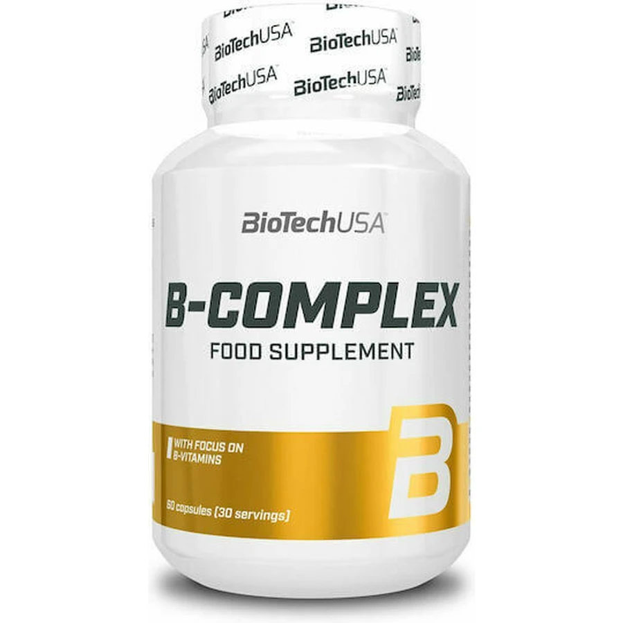 Biotech USA Vitamin B-Complex Вітамінний комплекс для зміцнення енергії, імунітету та нервової системи 60 таблеток: ціни та характеристики