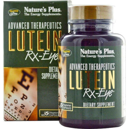 Nature's Plus Lutein Rx Eye Joint & Eye Health Supplement 60 растительных капсул: цены и характеристики