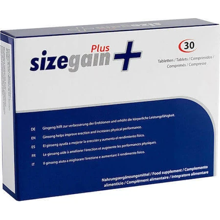 500Cosmetics Sizegain Plus Спеціальна дієтична добавка 30 табл.: ціни та характеристики