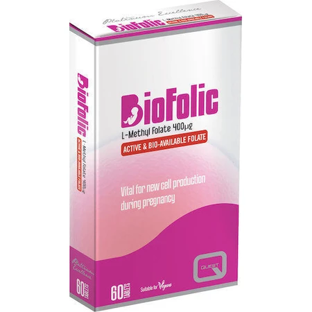Quest Biofolic 400mg Pregnancy Supplement 60 tabs: цены и характеристики