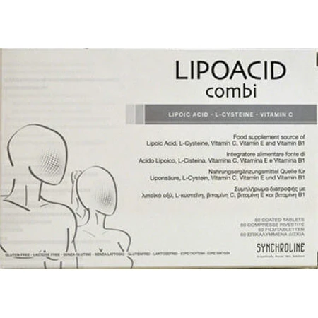 Synchroline Lipoacid Combi Комбінована добавка від тривожності 60 таб.: ціни та характеристики