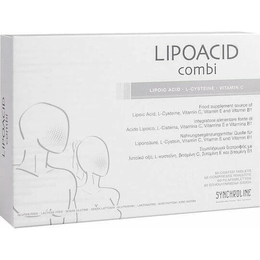 Synchroline Lipoacid Combi Комбінована добавка від тривожності 60 таб.: ціни та характеристики