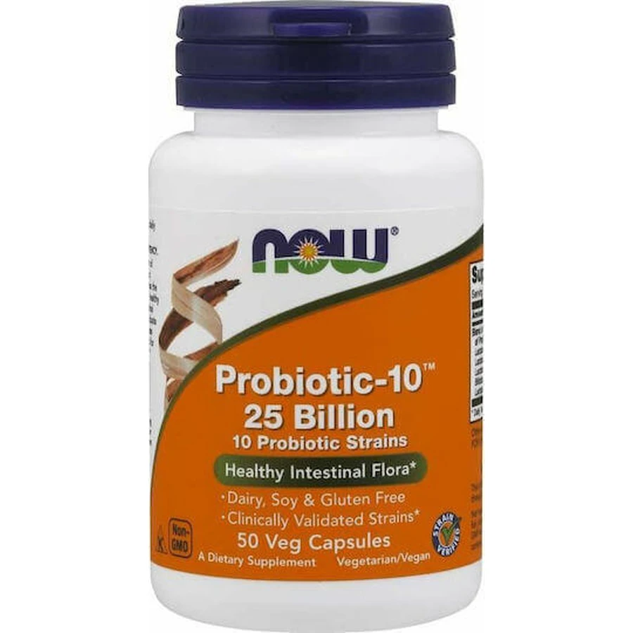 Now Foods Probiotic-10 25 Billion Probiotic 50 рослинних капсул: ціни та характеристики