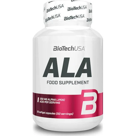 Biotech USA Альфа-липоевая кислота Альфа-липоевая кислота Альфа-липоевая кислота Специальная диетическая добавка 50 капс: цены и характеристики