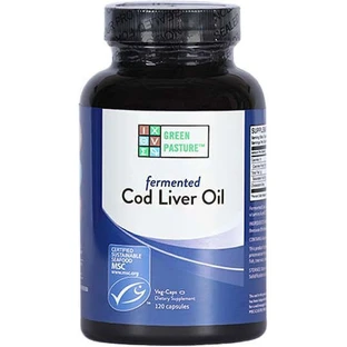 Green Pasture Fermented Cod Liver Oil Масло печени трески 120 растительных капсул без ароматизаторов