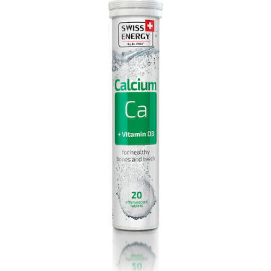 Swiss Energy Calcium Ca Vitamin D3 20 шипучих таблеток: цены и характеристики