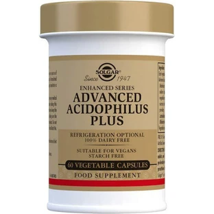 Solgar Advanced Acidophilus Plus Probiotic 60 растительных капсул