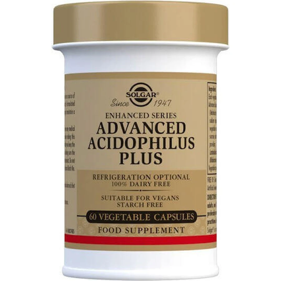 Solgar Advanced Acidophilus Plus Probiotic 60 растительных капсул: цены и характеристики