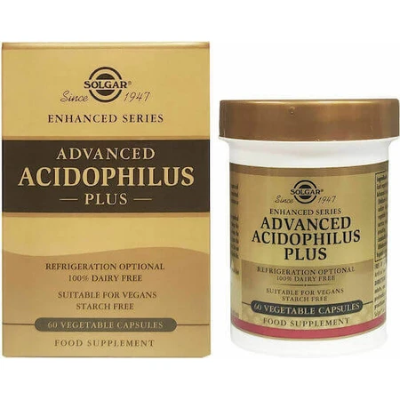 Solgar Advanced Acidophilus Plus Probiotic 60 растительных капсул: цены и характеристики