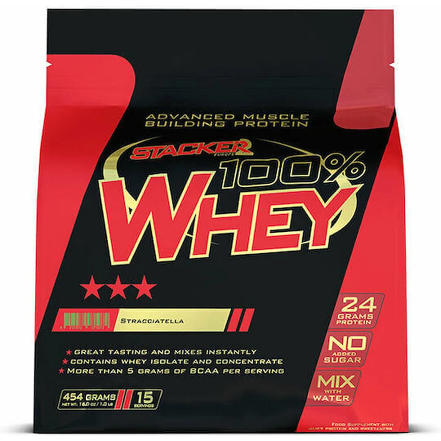 Stacker 2 Whey 100% сироватковий протеїн зі смаком Stracciatella 454гр: ціни та характеристики