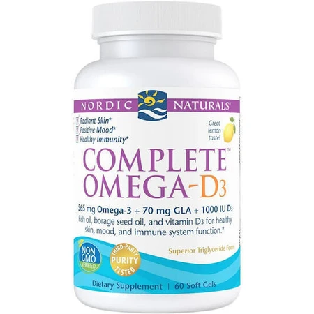 Nordic Naturals Повноцінний риб'ячий жир Омега-D3 565 мг 60 м'яких гелів Лимон: ціни та характеристики
