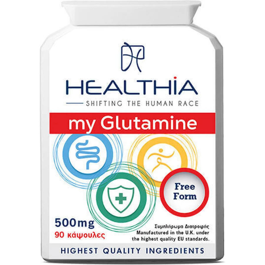 Healthia My Glutamine 500 мг 90 капсул: ціни та характеристики