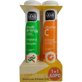 Pharmalead Multi Energy & Vitamin C 1000mg Multivitamin 20 tablets eff. и Витамин С 1000 мг 20 таблеток для энергии и укрепления иммунной системы 1000 мг Мульти Вкус