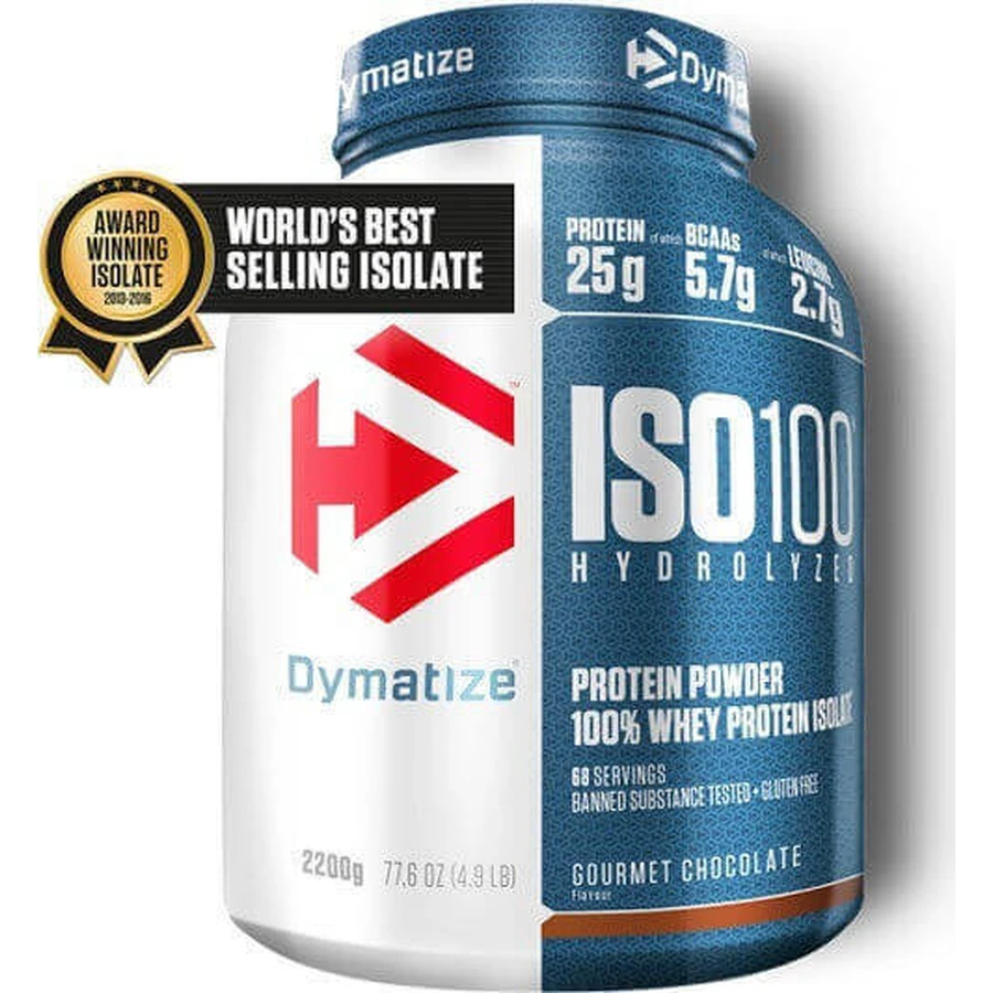 Dymatize Iso 100 Whey Protein Сывороточный протеин без глютена со вкусом шоколада для гурманов 2,2 кг: цены и характеристики
