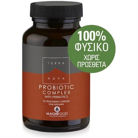 Пробіотичний комплекс з пребіотиками TerraNova Probiotic 100 рослинних капсул: ціни та характеристики