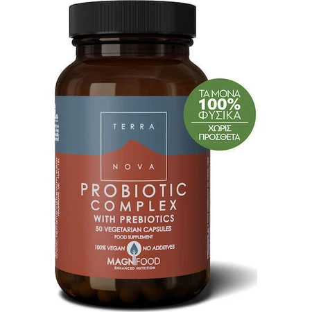 Пробіотичний комплекс з пребіотиками TerraNova Probiotic 100 рослинних капсул: ціни та характеристики